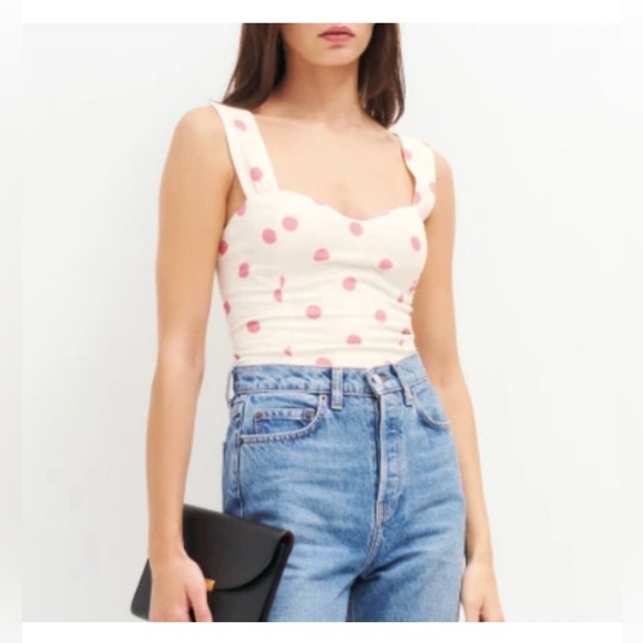 NWT Reformation Hester Top Andie-size 10 - Picture 2 of 5